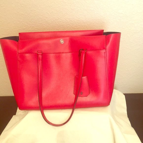 Tory Burch Handbags - Tory Burch Large Red Bag